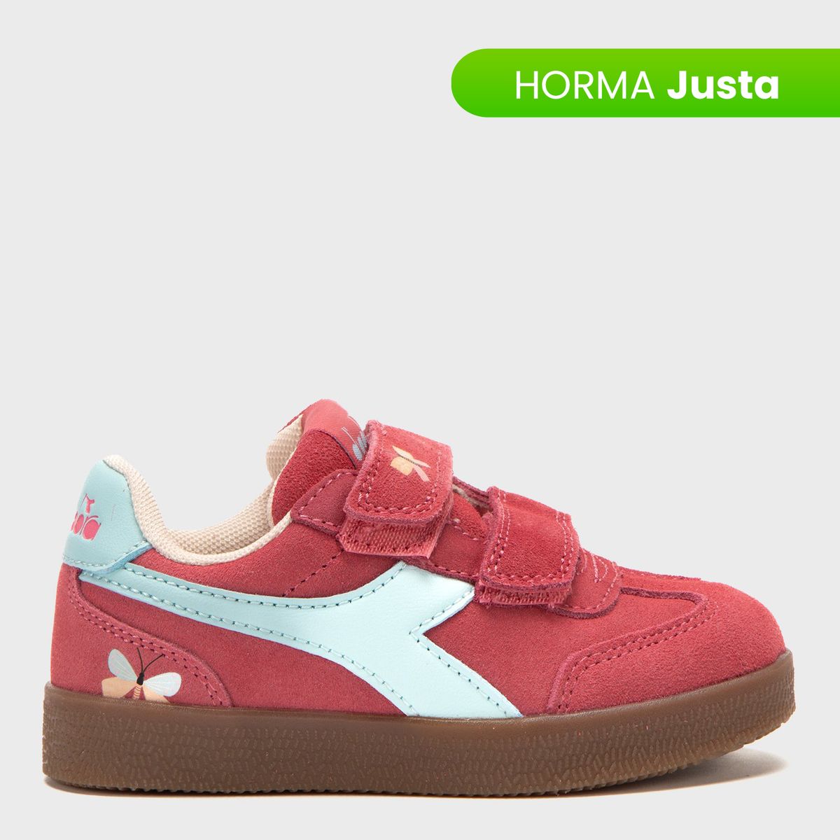 DIADORA - Tenis moda Diadora Bamtelo I Niña con Velcro Horma Justa 