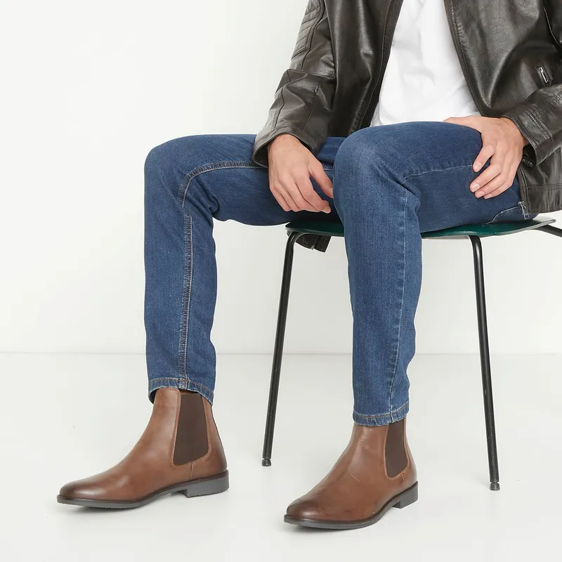 Botas Cafes Con Jeans Hombre Botas Cafe Ropa Para Usar Con Botas