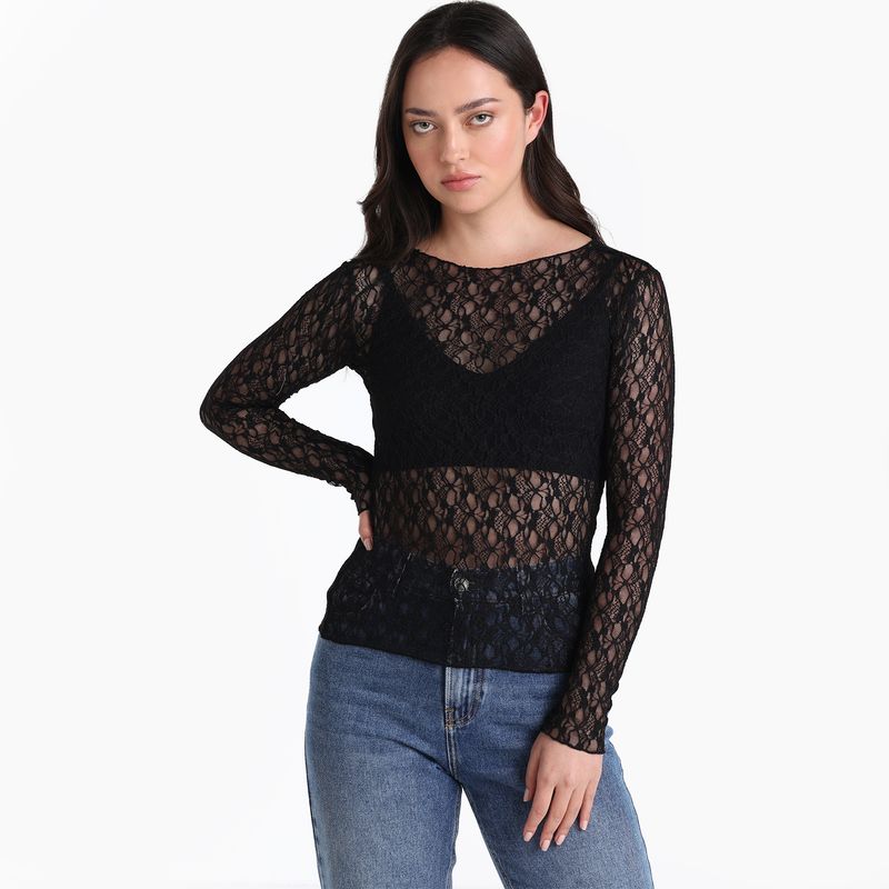 DENIMLAB - Camiseta Mujer Manga larga Denimlab