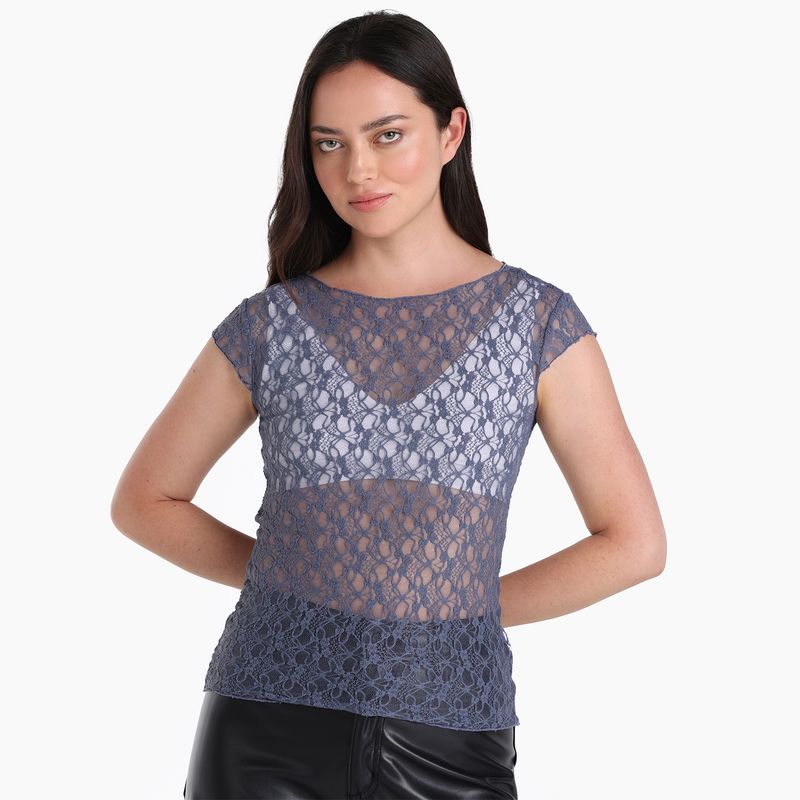 DENIMLAB - Camiseta Mujer Manga corta Denimlab