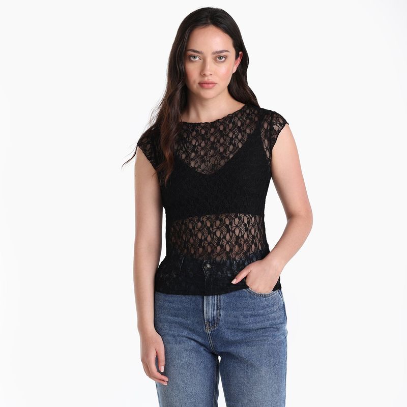 DENIMLAB - Camiseta Mujer Manga corta Denimlab