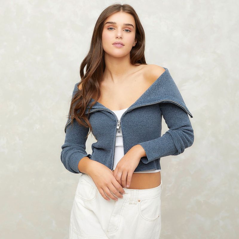 SYBILLA - Saco Mujer Crop Sybilla