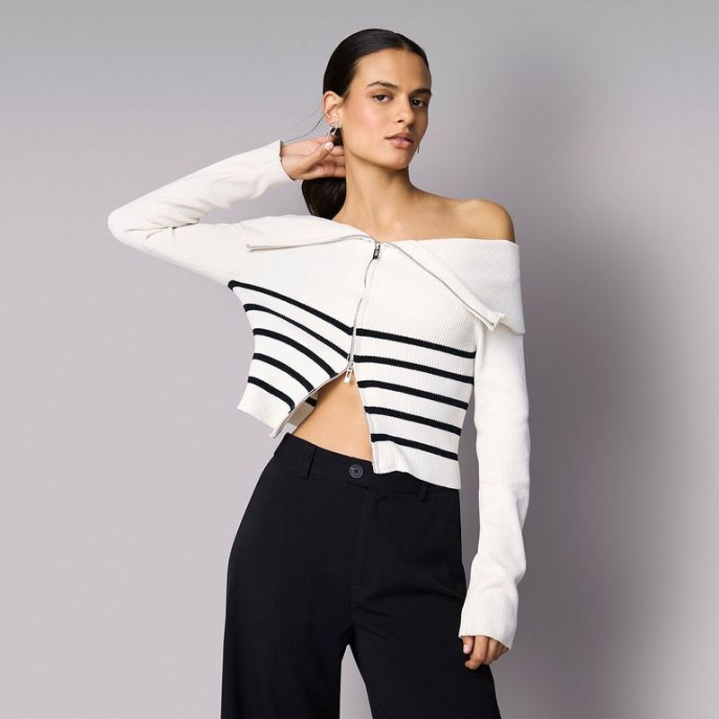 SYBILLA - Saco Mujer Crop Sybilla