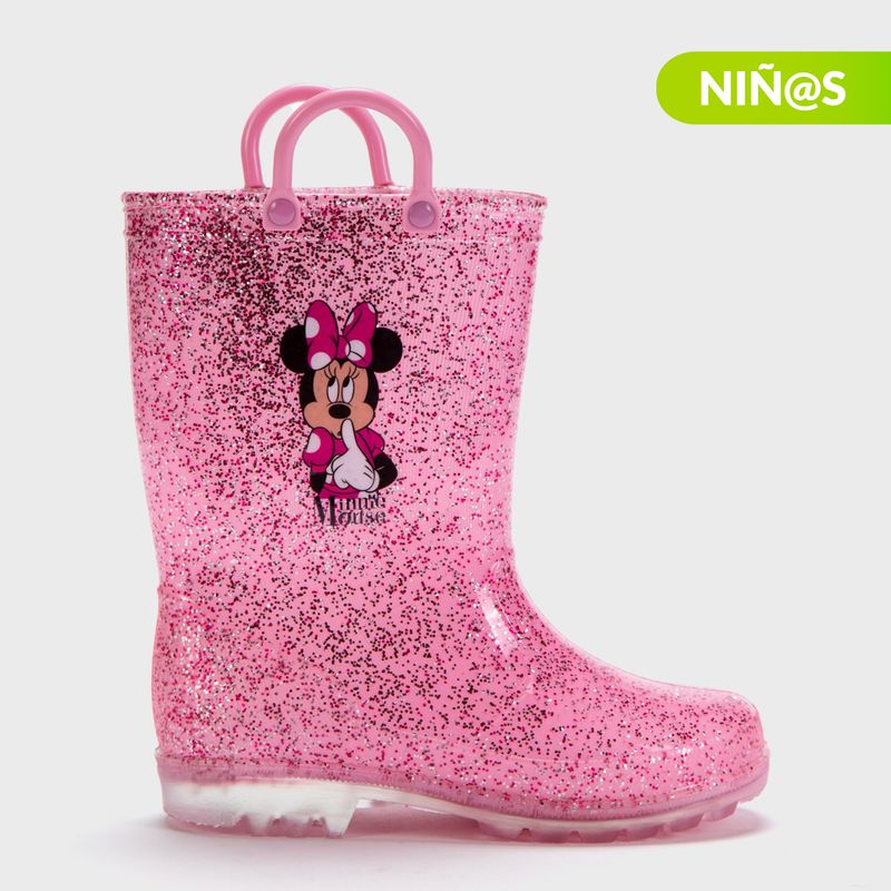 DISNEY - Botas de agua con luces L Rain I MN Minnie Mouse Disney Niña  