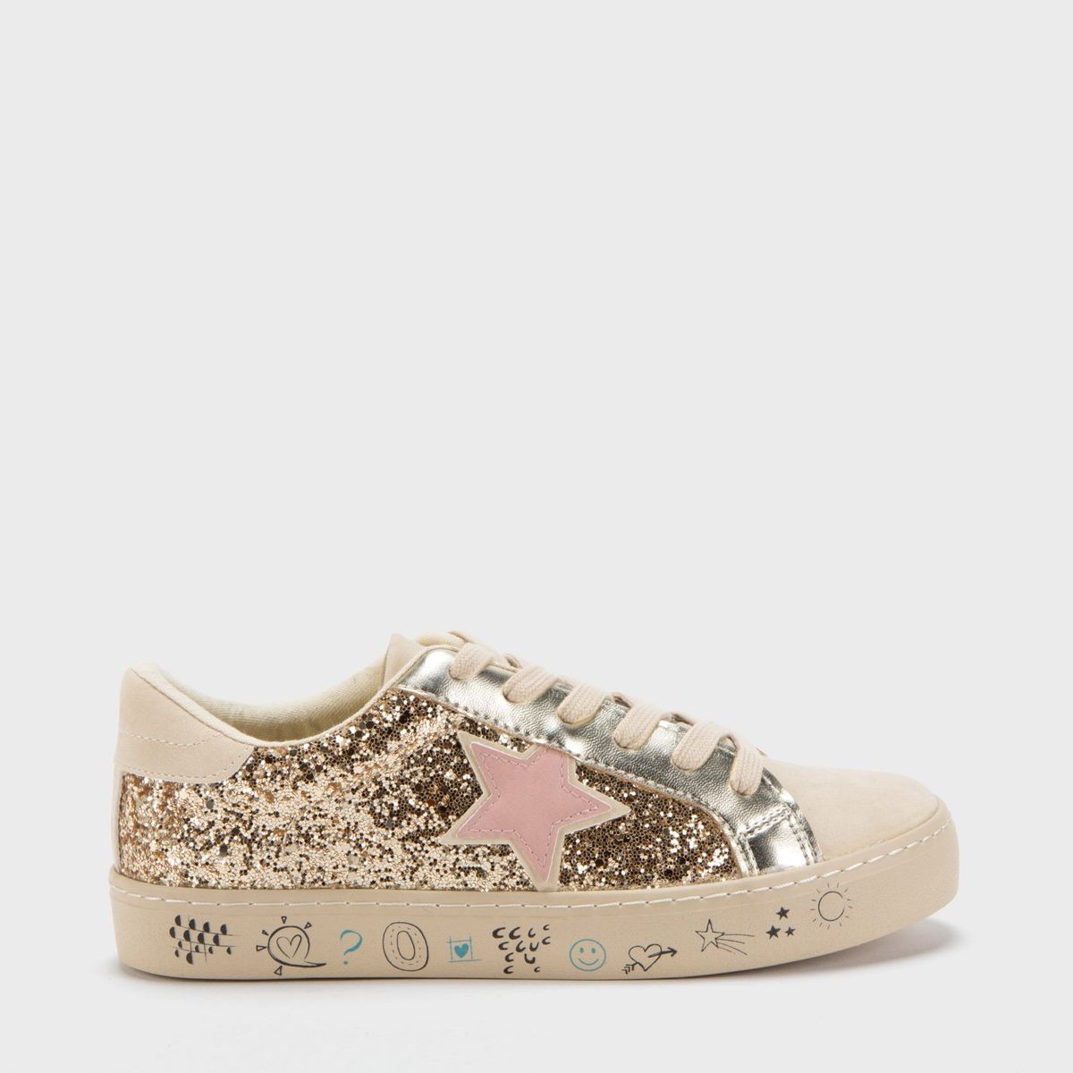 ELV - Tenis moda Elv Sp Stary J Niña Golden Estrella