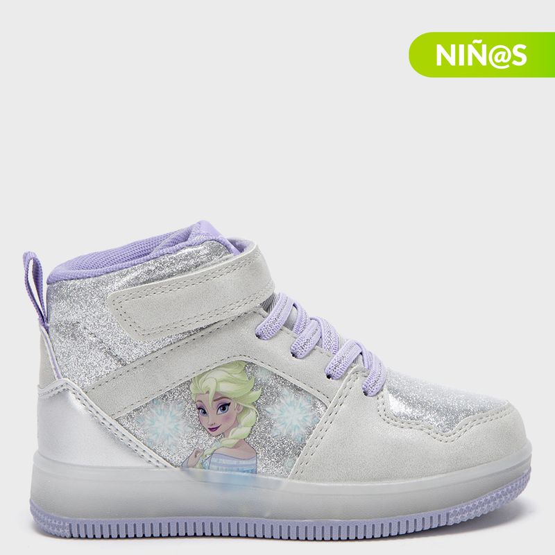 DISNEY - Tenis con luces L Tall I Fr Frozen Disney Niña con Velcro