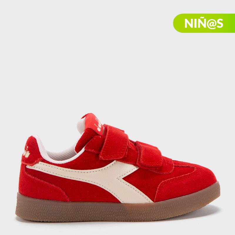DIADORA - Tenis moda Diadora Bamtelo K Niño con Velcro Horma Justa 