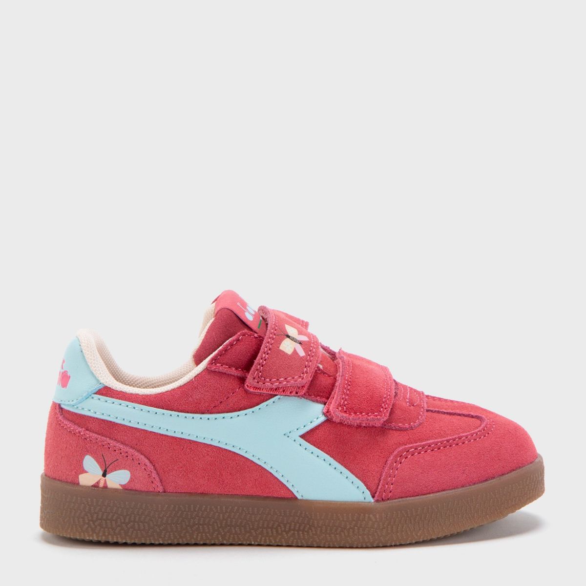 DIADORA - Tenis moda Diadora Bamtelo K Niña con Velcro Horma Justa 