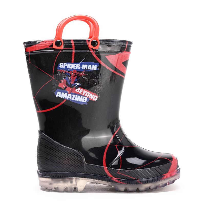 MARVEL - Botas de lluvia con luces L Rain I SP Spider-Man Marvel Niño Negro 