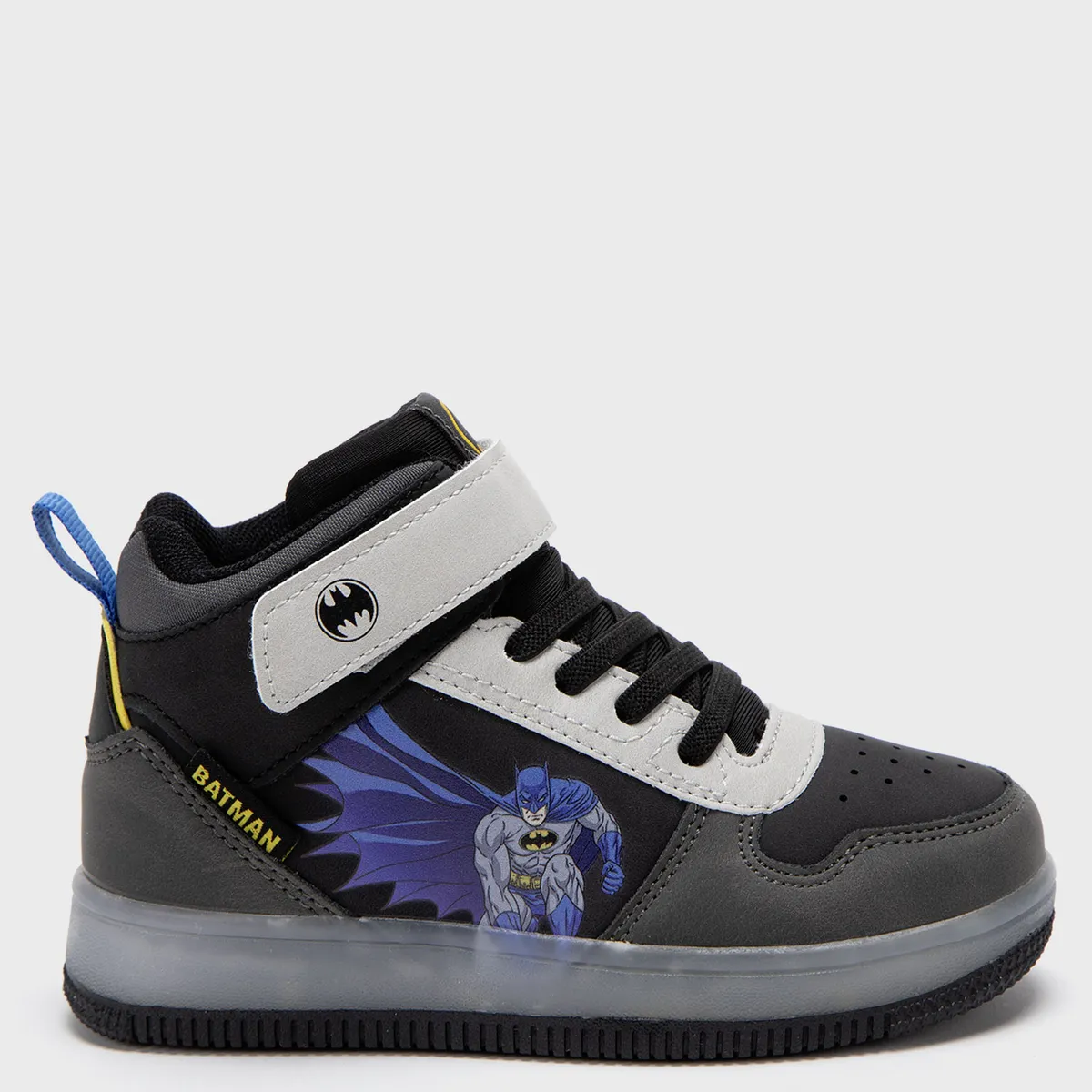 WARNER BROS - Tenis con luces L Tall I Bt Batman Warner Niño con Velcro color Negro