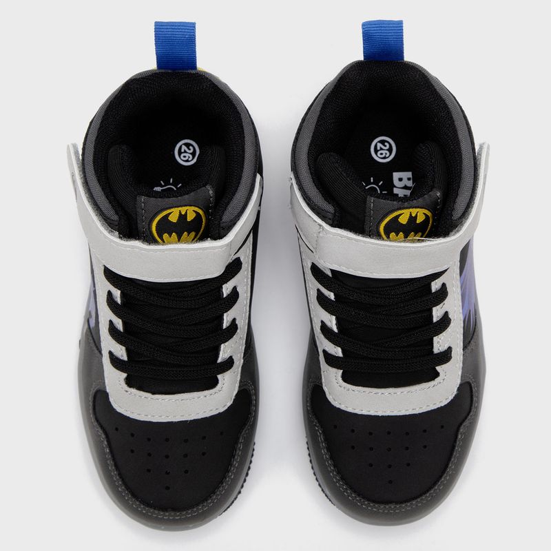 Tenis con luces L Tall I Bt Batman Warner Niño con Velcro color
