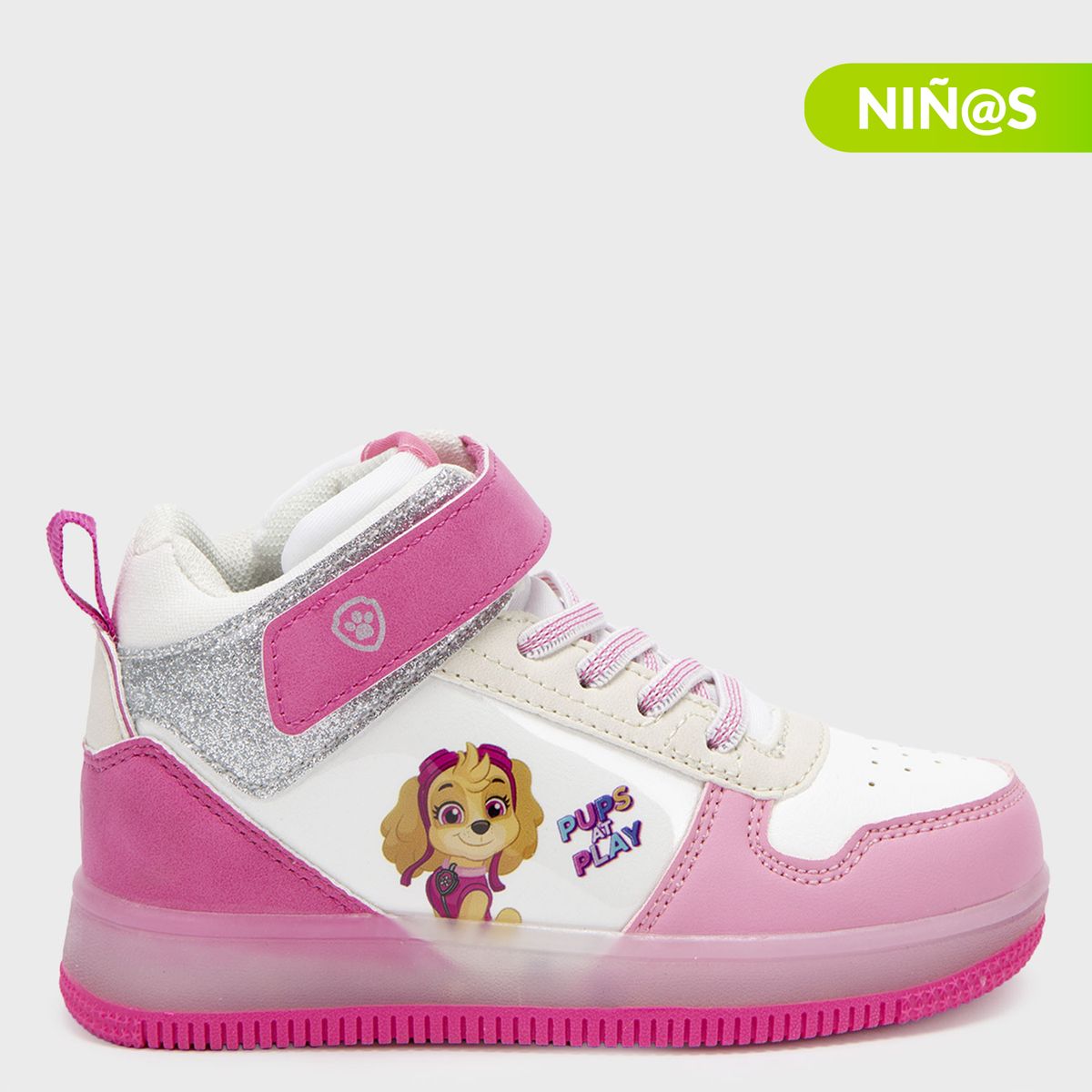 PAW PATROL - Tenis con luces L Tall I Pp Paw Patrol Niña con Velcro