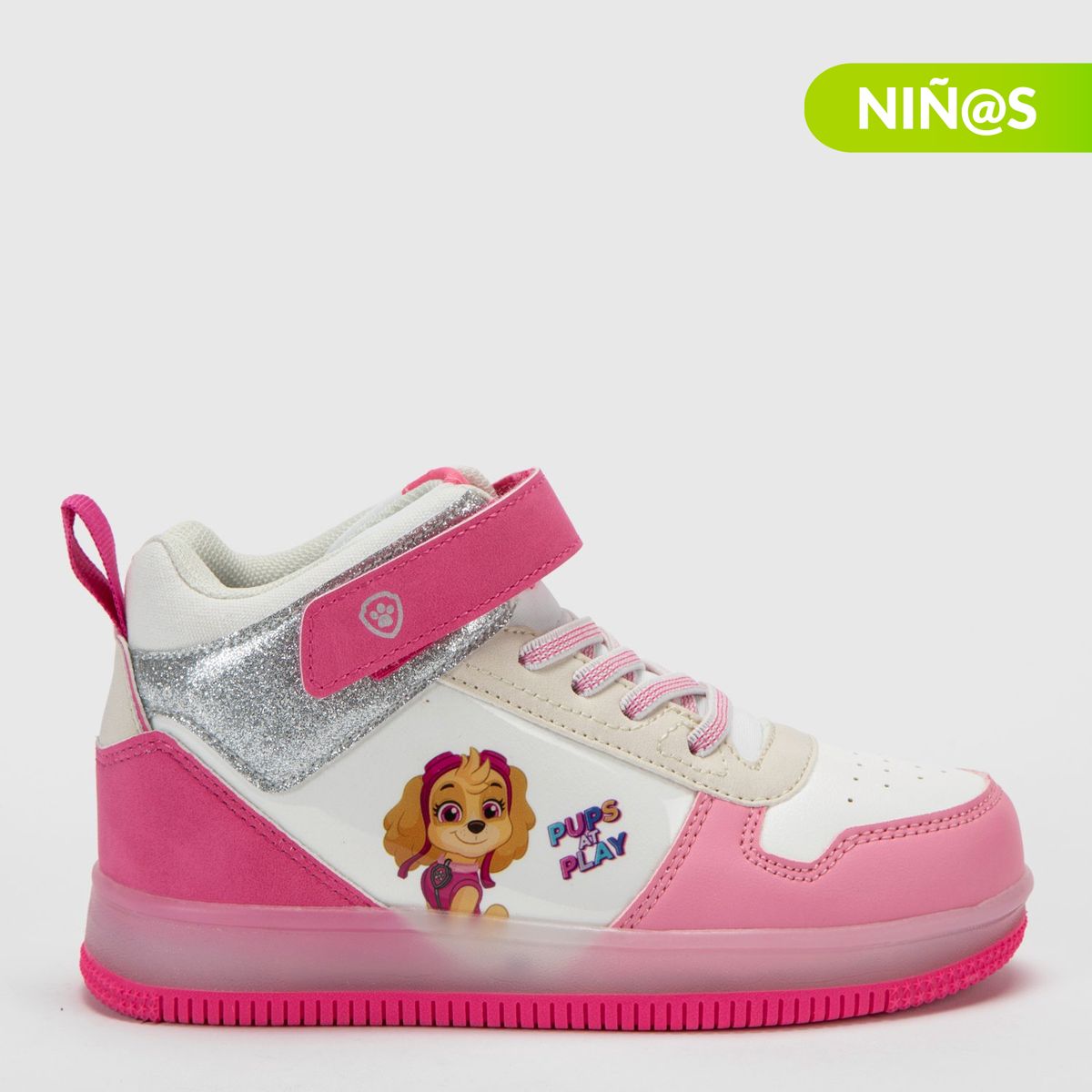 PAW PATROL - Tenis con luces L Tall K Pp Paw Patrol Niña con Velcro