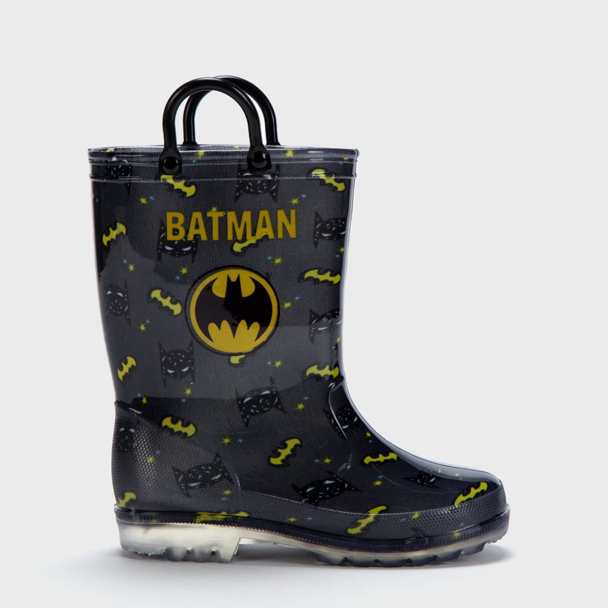 WARNER BROS - Botas de agua con luces L Rain K BT Batman Warner Niño Negras  
