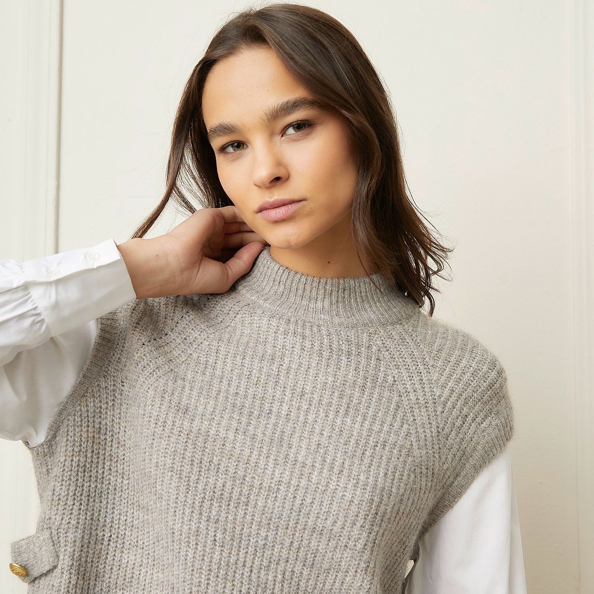 BASEMENT - Saco Mujer Tejido Basement