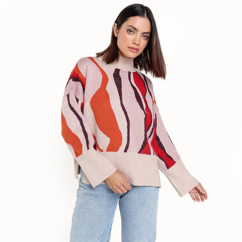 BASEMENT - Saco Mujer con Estampado Basement