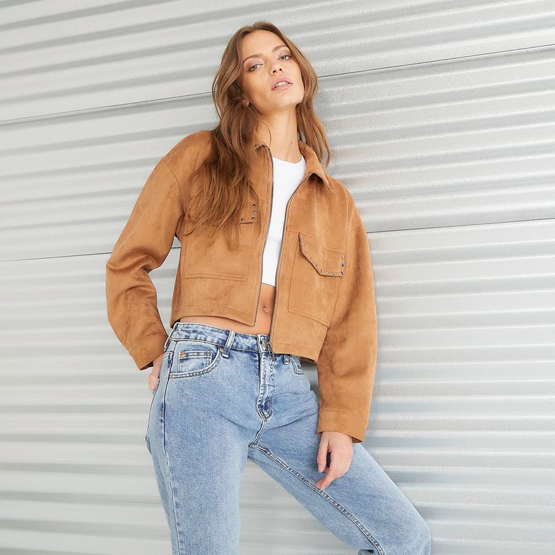 DENIMLAB - Chaqueta Mujer Crop Denimlab