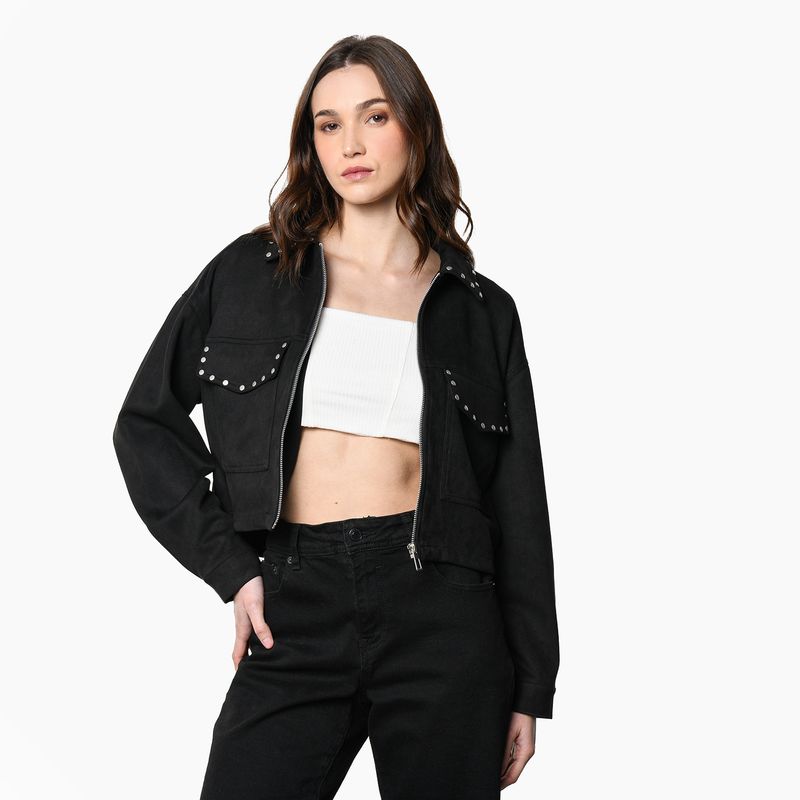 DENIMLAB - Chaqueta Mujer Crop Denimlab