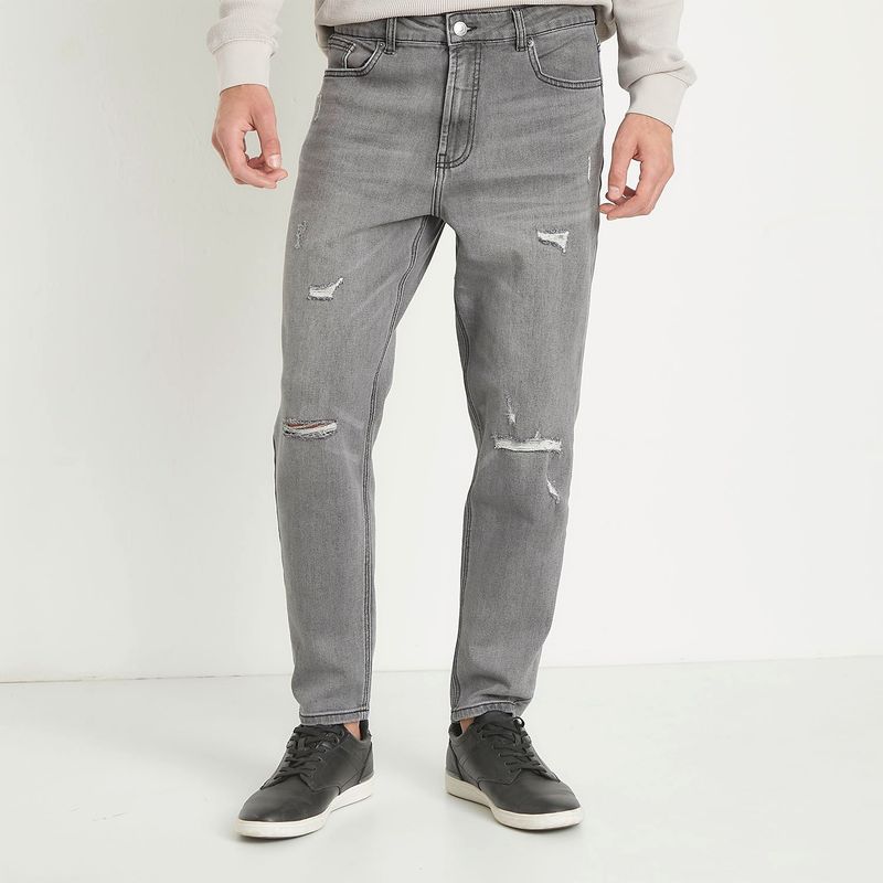BASEMENT - Jean 5 Bolsillos Hombre Slim de Algodón Basement