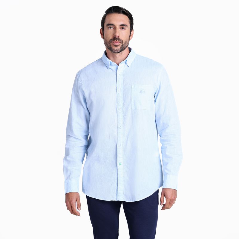 LA MARTINA - Camisa Hombre  Manga larga Recto La Martina