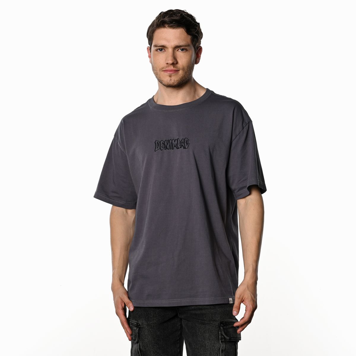 DENIMLAB - Camiseta Hombre Manga corta con Estampado de Algodón Denimlab