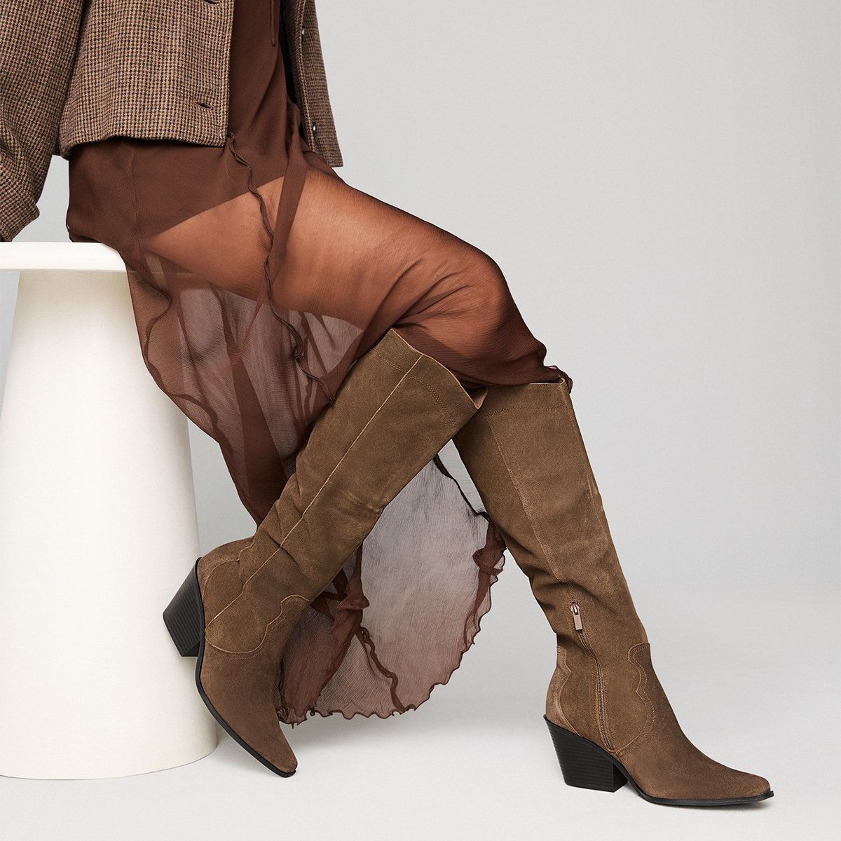 BASEMENT - Botas texanas para Mujer con tacón Cónico Cemili-J Basement