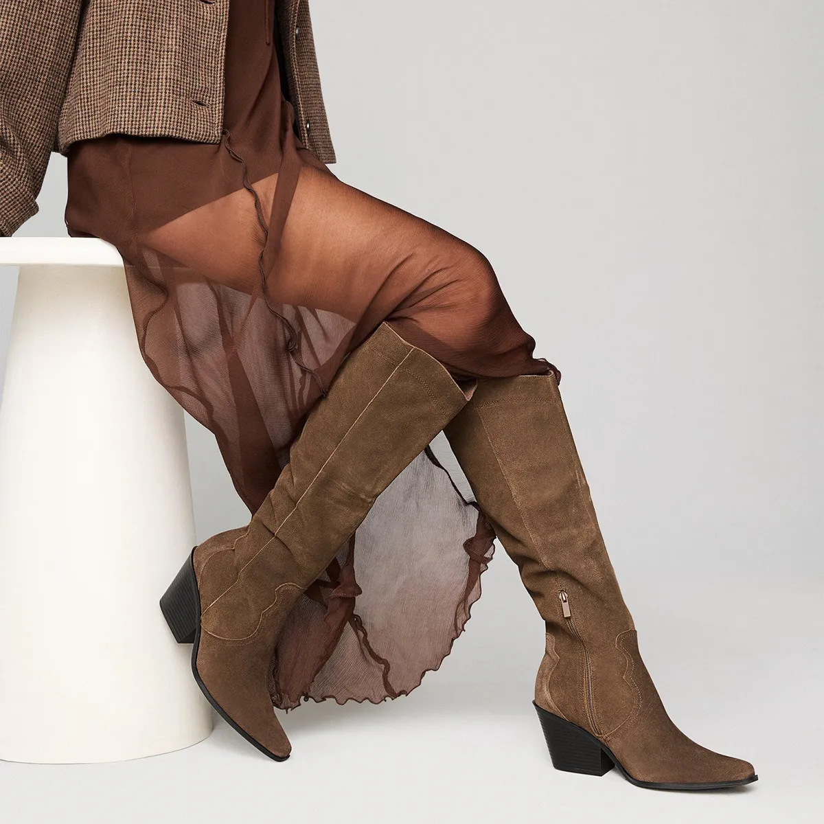 BASEMENT - Botas texanas para Mujer con tacón Cónico Cemili-J Basement