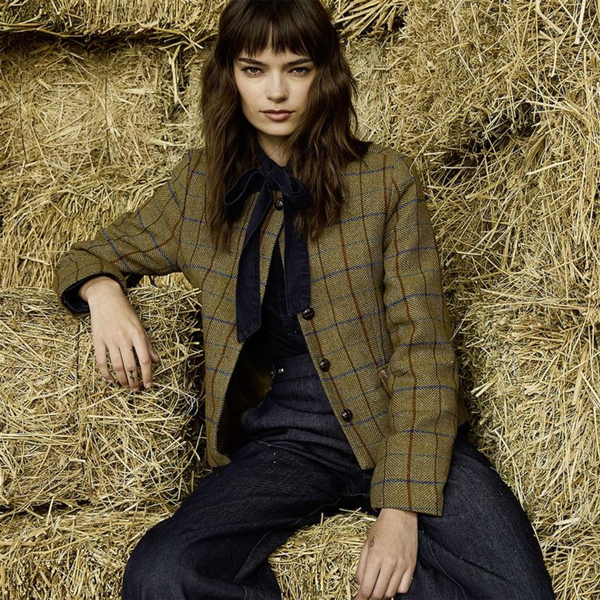 BASEMENT - Chaqueta Mujer de Cuadros Basement