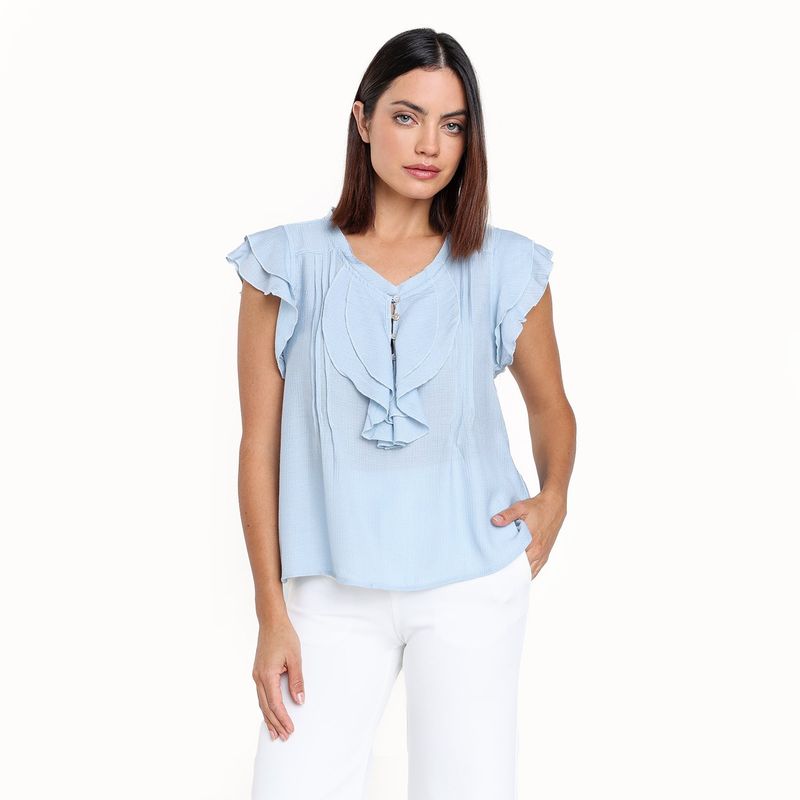 BASEMENT - Blusa Mujer Manga corta Basement