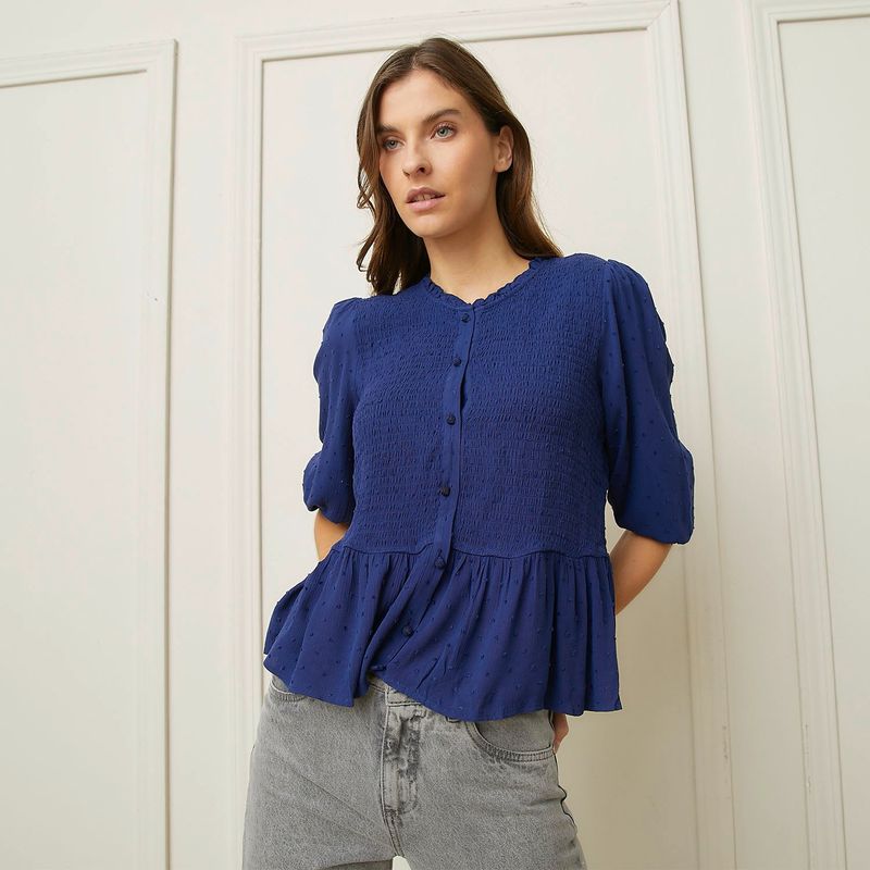 BASEMENT - Blusa Mujer Manga 3/4 Basement