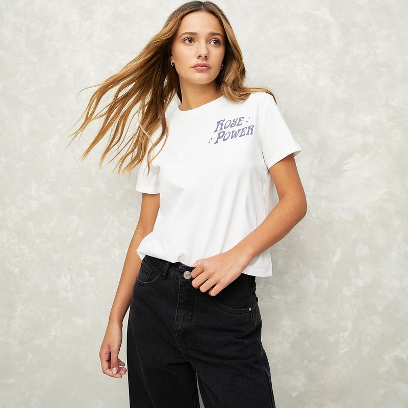 SYBILLA - Camiseta Mujer Manga corta de Algodón Sybilla