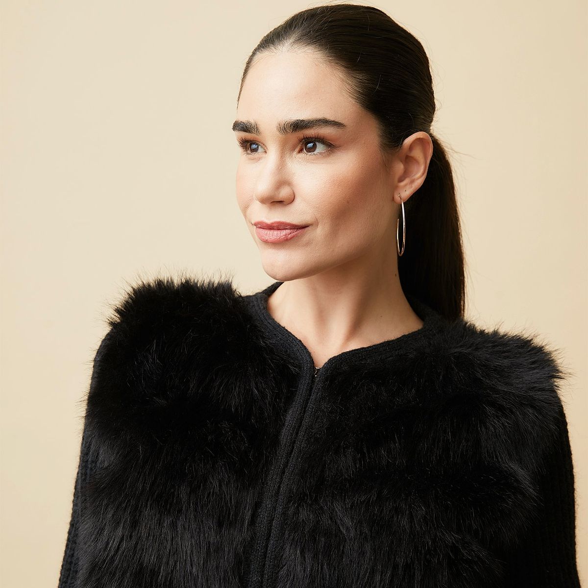 MOSSIMO - Saco Mujer Ovejera Crop Mossimo