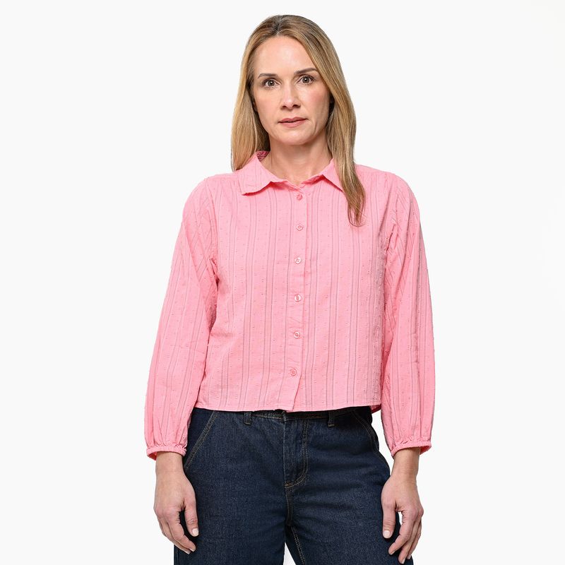 APOLOGY - Camisa Mujer Manga larga de Algodón Apology