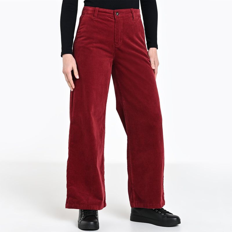 APOLOGY - Pantalón Wide leg Mujer Tiro alto Apology