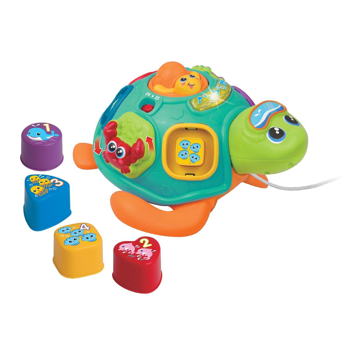 WINFUN - Juguete para bebé didáctico Winfun: Tortuga interactiva musical