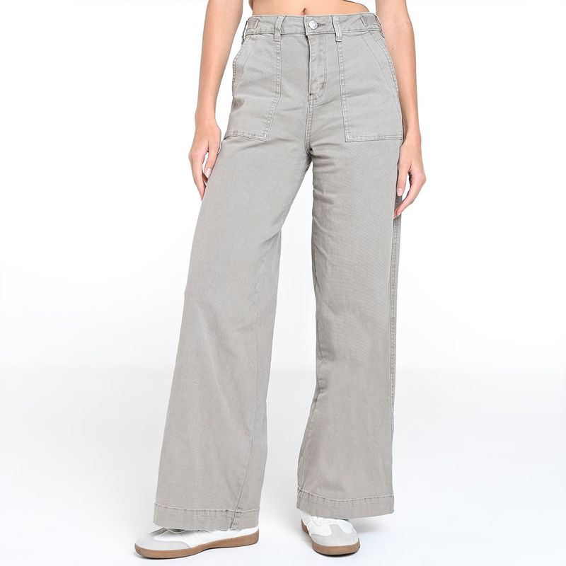 DENIMLAB - Pantalón Wide leg Mujer Tiro alto Denimlab