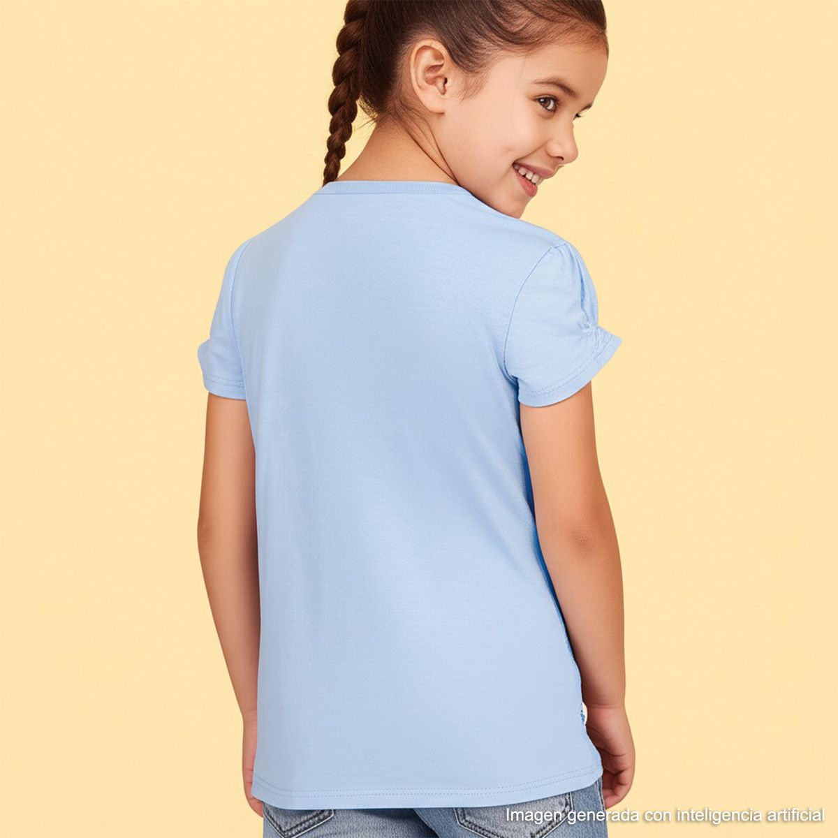 LILO & STITCH - Camiseta Niña con Estampado Manga corta Algodón Lilo & Stitch