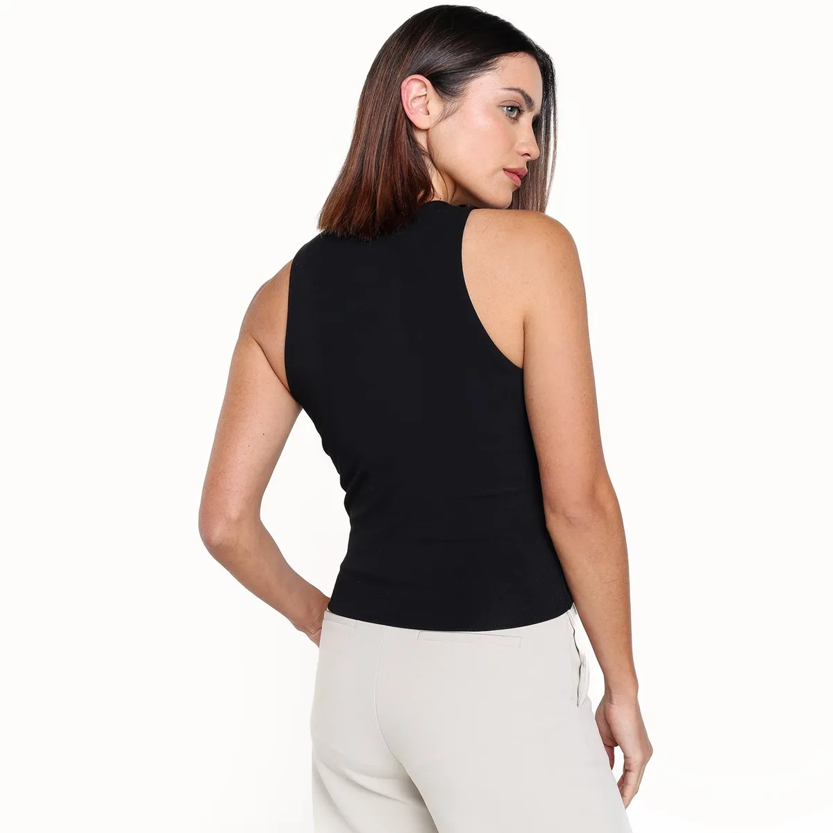 BASEMENT - Top esqueleto Mujer Sin mangas de Algodón Basement
