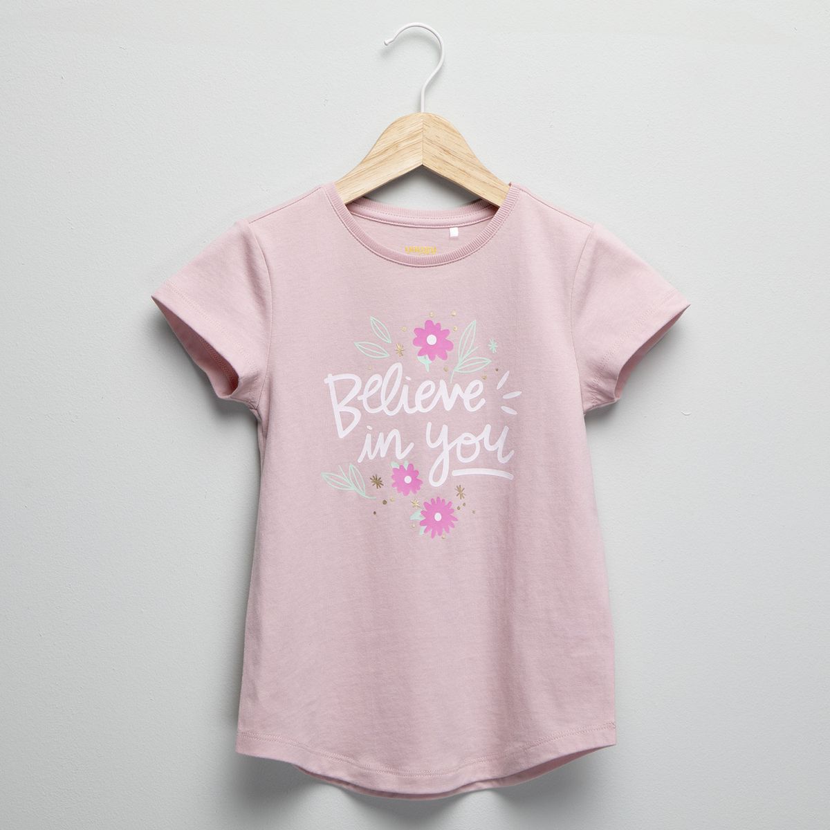 YAMP - Camiseta Niña con Estampado  Manga corta Algodón Yamp