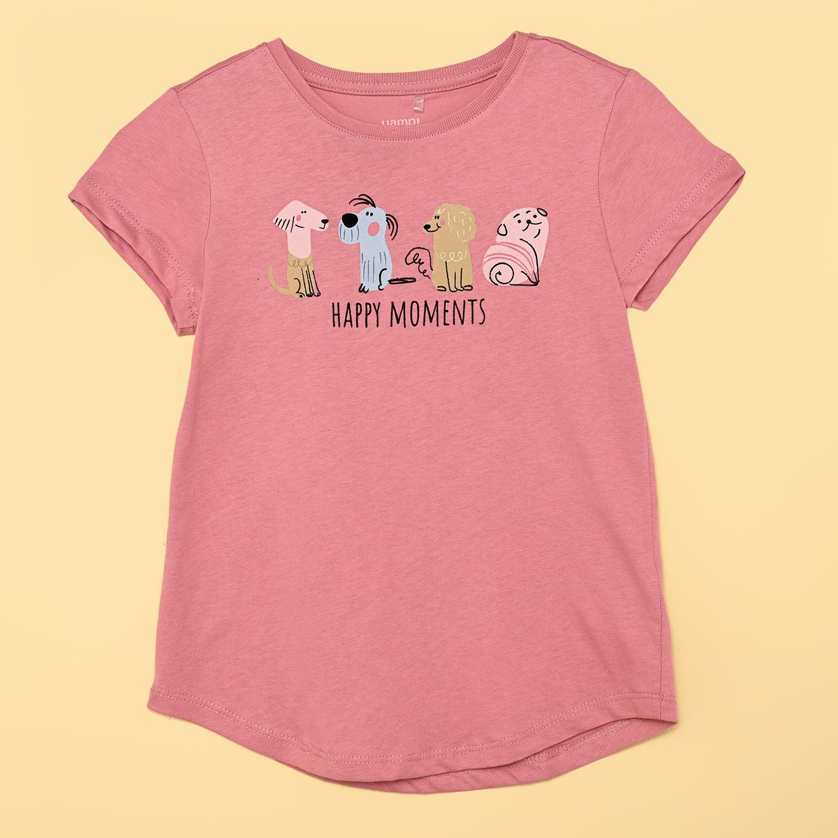 YAMP - Camiseta Niña con Estampado  Manga corta Algodón Yamp