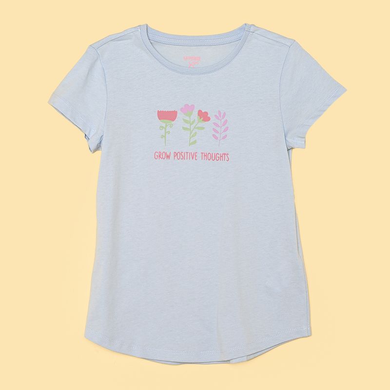 YAMP - Camiseta Niña con Estampado  Manga corta Algodón Yamp