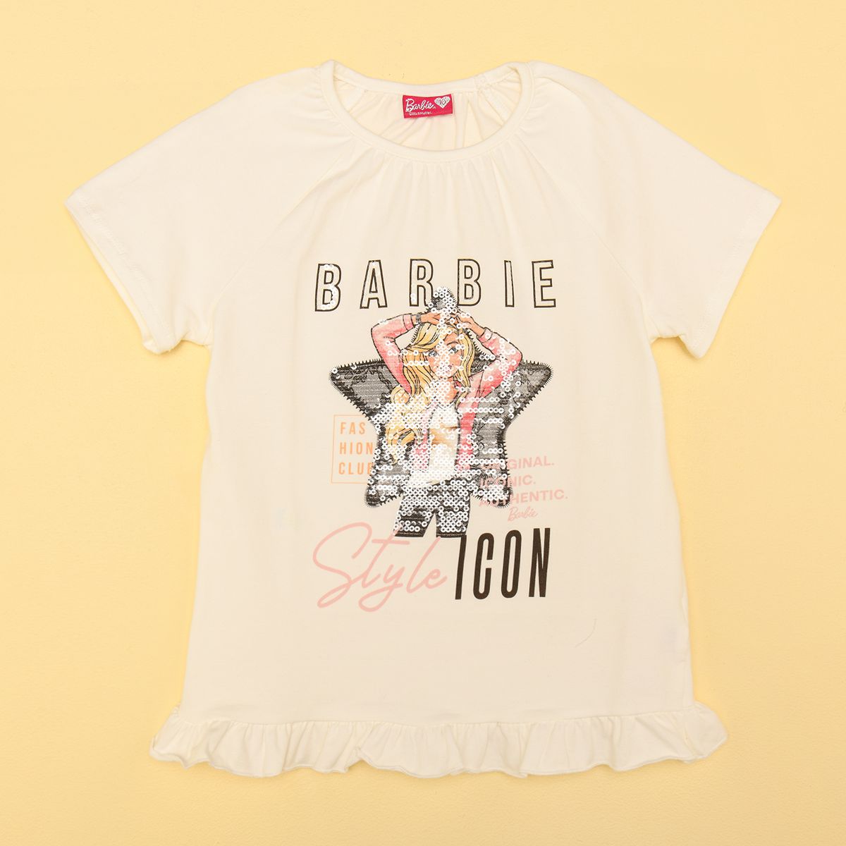 BARBIE - Camiseta Niña Manga corta Algodón Barbie