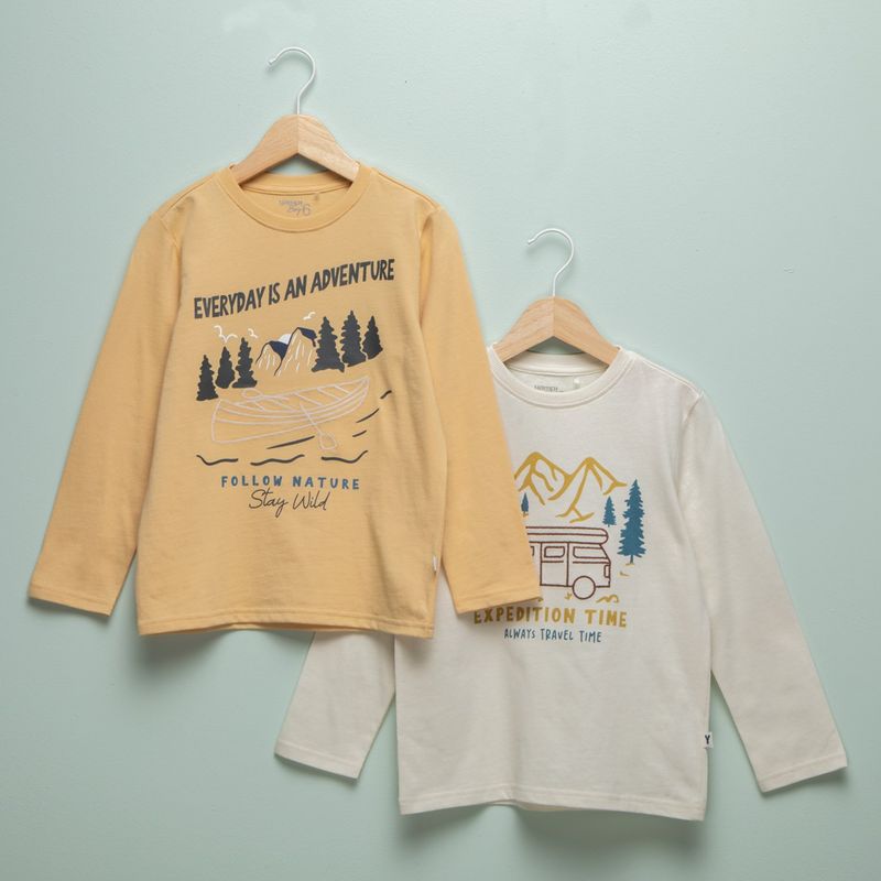 YAMP - Camiseta Niño Manga larga Algodón Yamp