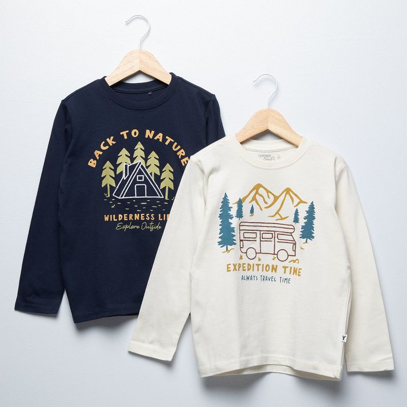 YAMP - Camiseta Niño Manga larga Algodón Yamp