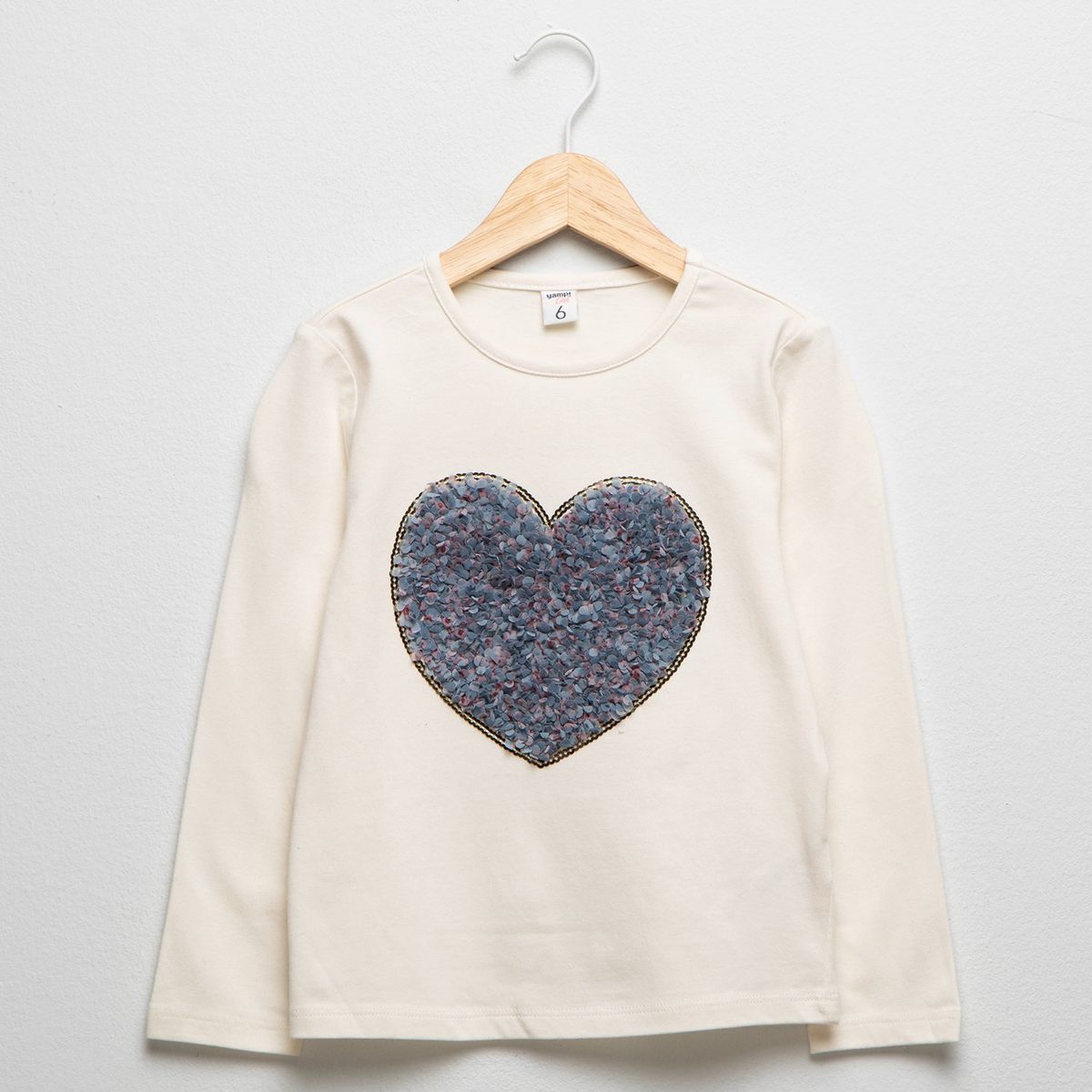 YAMP - Camiseta manga larga Niña  Con aplique Manga larga Algodón Yamp