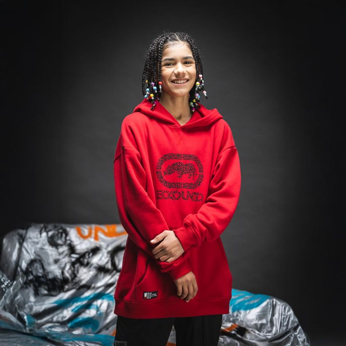 ECKO - Saco Con capucha Para Niño Big logo de Algodón Ecko