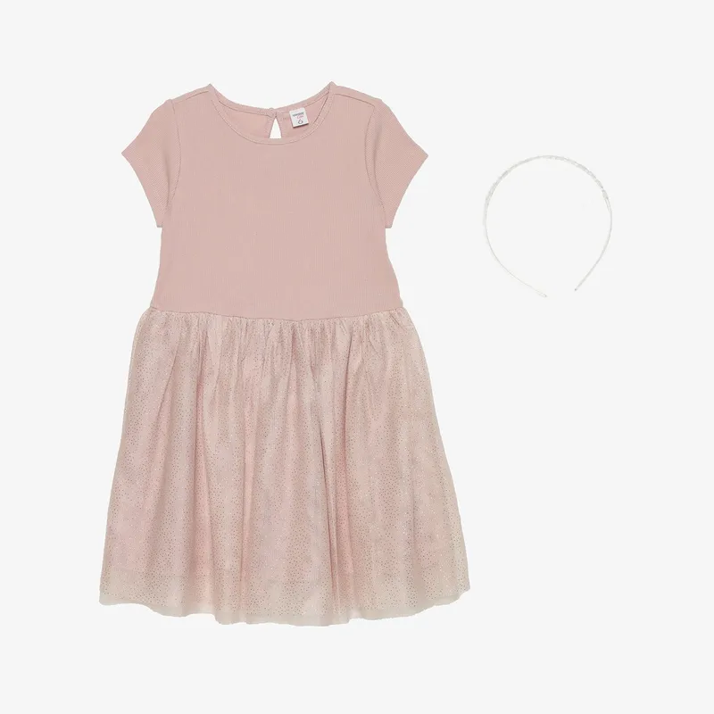 YAMP - Vestido Niña Con accesorio  Manga corta Yamp