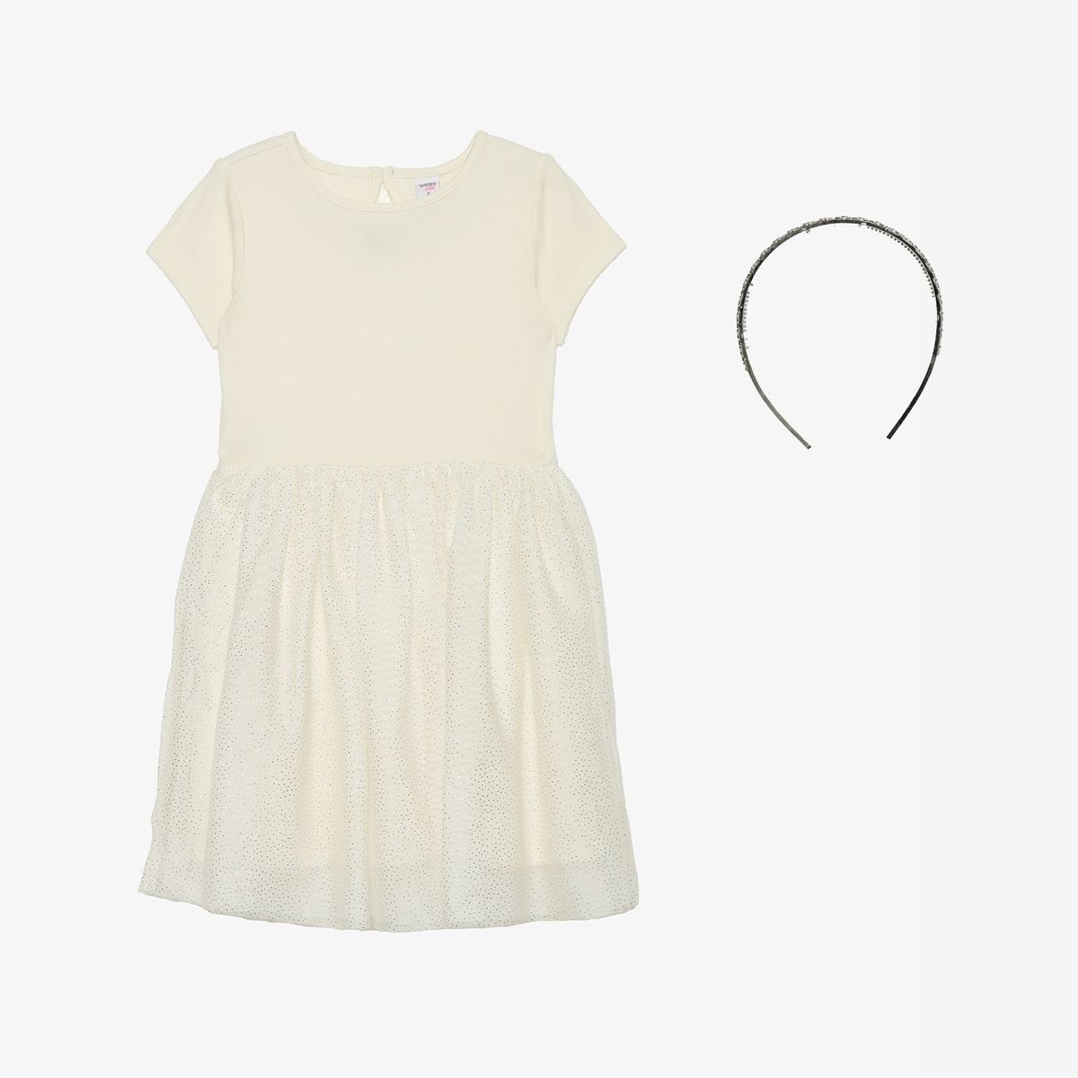 YAMP - Vestido Niña Con accesorio  Manga corta Yamp