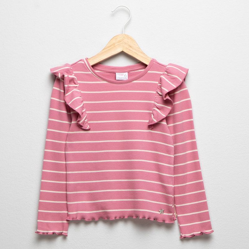 YAMP - Camiseta manga larga Niña Boleros Manga larga Algodón Yamp