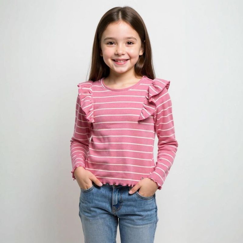 YAMP - Camiseta manga larga Niña Boleros Manga larga Algodón Yamp